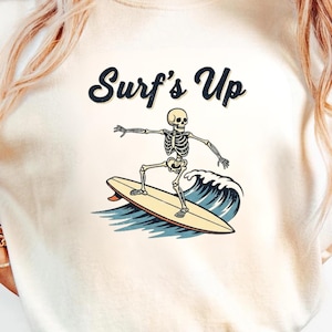 Retro Surf Graphic Tee: Beach Ocean Wave Unisex T-Shirt