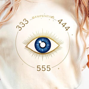 Manifest Angel Number T-Shirt: Law of Attraction Spiritual Tee