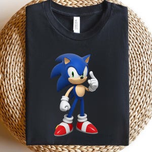 Sonic the Hedgehog Graphic Tee: Retro 90s Sega Gamer Shirt