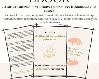 Positive Affirmations Ebook, Attract Confidence and Success, Law of Attraction PDF Format, PLR Resale Rights
