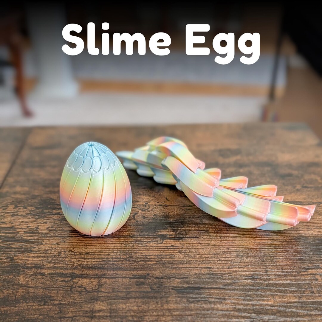 Slime Fidget Telescoping Slime Egg Fidget Toy - 3D Printed Sliding Sensory Toy - Etsy