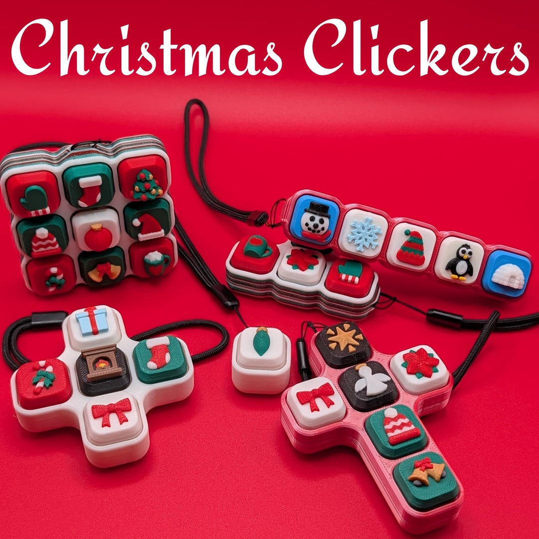 Custom Christmas Fidget Clicker | ASMR Sensory Stocking Stuffer - Etsy