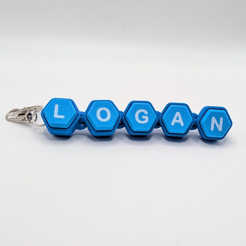 Personalized Name Clicker Keychain | Custom Fidget Toy, Sensory Clicker ...