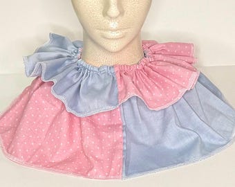 Detachable Clown Collar, Adjustable Cosplay Clown Collar, Adult Circus Clown Collar, Pierrot Collar, Halloween Cosplay Collar.