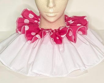 Detachable Clown Collar, Adjustable Cosplay Clown Collar, Adult Circus Clown Collar, Pierrot Collar, Halloween Cosplay Collar.