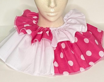 Detachable Clown Collar, Adjustable Cosplay Clown Collar, Adult Circus Clown Collar, Pierrot Collar, Halloween Cosplay Collar.