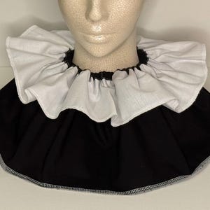 Detachable Clown Collar, Adjustable Cosplay Clown Collar, Adult Circus Clown Collar, Pierrot Collar, Halloween Cosplay Collar.