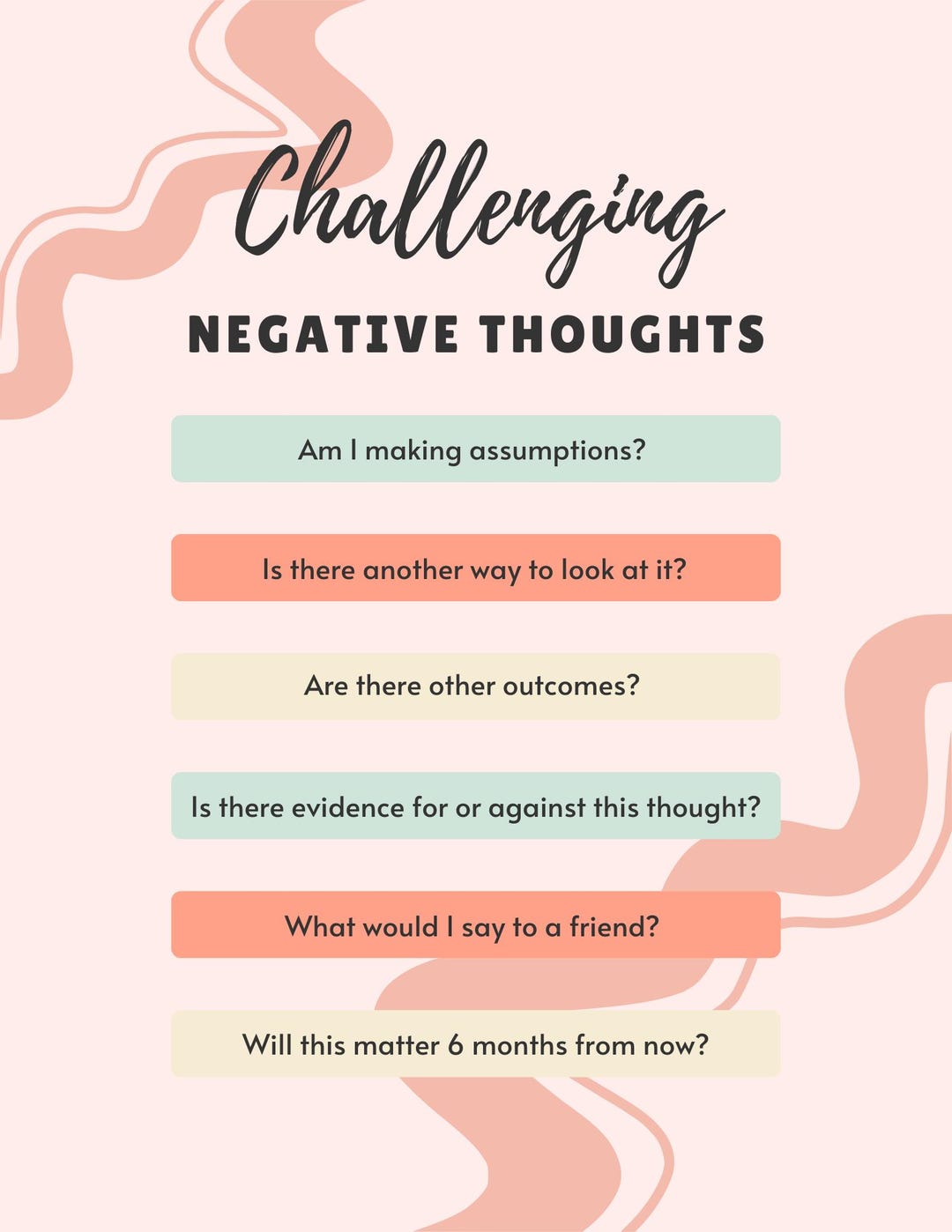 Negitive Questions Long Challenging Negative Thoughts Questions Digital Download - Etsy
