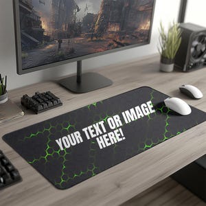 Custom Printed Large Desk Mat, Personalised Desk Mat For Home, Custom Gaming Mouse Mat, Personalised Mouse Mat, Gaming Gifts For Him or Her
