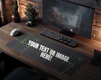 Grand tapis de bureau imprimé personnalisé, tapis de souris de jeu personnalisé, tapis de bureau personnalisé pour la maison, tapis de souris personnalisé, cadeaux de jeu pour lui ou elle