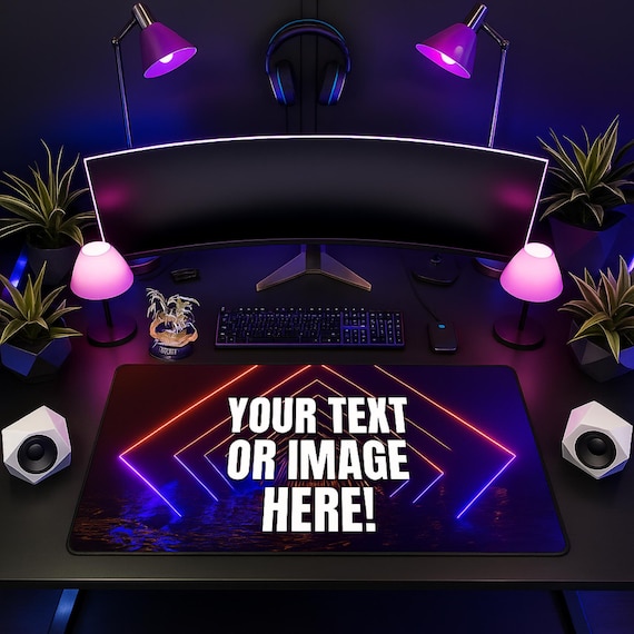 Custom Printed Large Mouse Mat, Custom Gaming Mouse Mat, Personalized Desk Mat For Gamers, Personalized Mouse Mat, Gaming Gifts For Gamers