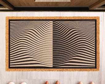 Bauhaus Doormat, Housewarming Doormat, Unique Welcome Mat, Modern Doormat, Abstract Home Decor,Modern Entryway Welcome Mat,Housewarming Gift
