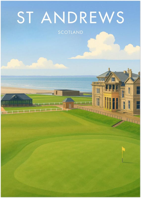 セントアンドリュース ゴルフコース ポスター | ゴルフコース プリント