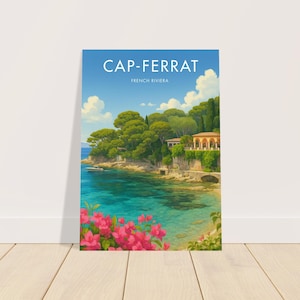 Cap Ferrat Vintage Poster | French Riviera Poster | Cap Ferrat Poster | Vintage Poster | French Poster | Vintage Art | Cap Ferrat