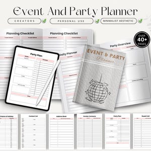 Ereignis- und Partyplaner Digitaler Download, Party-Planungsleitfaden, Event-Koordinator, Sofort-Download-Vorlage, Sofort-Veranstalter