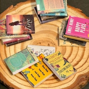 miniature faux book set