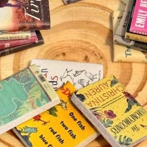 Ensemble de livres miniatures pour maison de poupée, à l&#39;échelle 5-1:12