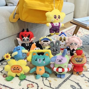 Chaveiro de pelúcia da GMMTV CP, Tailândia, desenho animado fofo, enchimento de algodão PP, pingente Aouboom, presente de aniversário para fãs, brinquedo de pelúcia, pingente de presente de aniversário