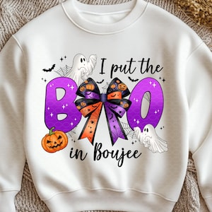 Boujee Halloween PNG: Spooky Season Shirt Design (Digital Download