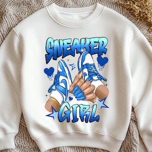 Blue Sneaker girl Png,Blue sneaker png,sneaker shirt design png,sneaker girl life png,Girl design png,sneaker street life png,Nail art png
