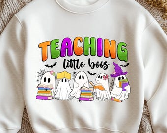 Halloween Teacher Ghost PNG: Spooky Season Design (Digital Download