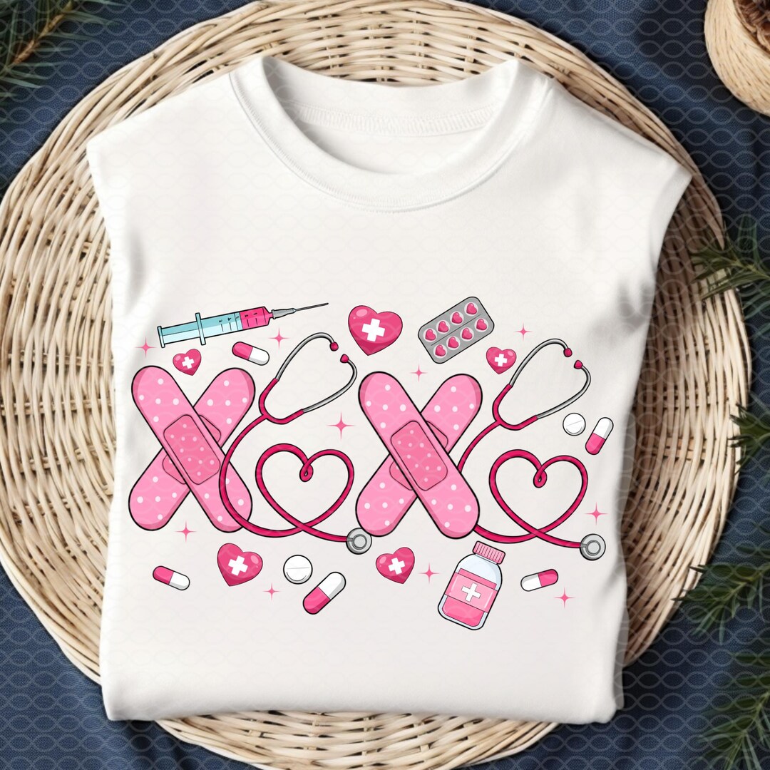 Xoxo Nurse PNG: Valentines Day Shirt Design (digital Download) - Etsy