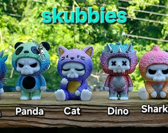 Skubbies- 3d Printed Gothic Keychains