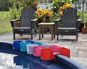 Stock Tank Pool Cup Holder & Phone Caddy: Tarter 8ft Poly Tank Clip-On