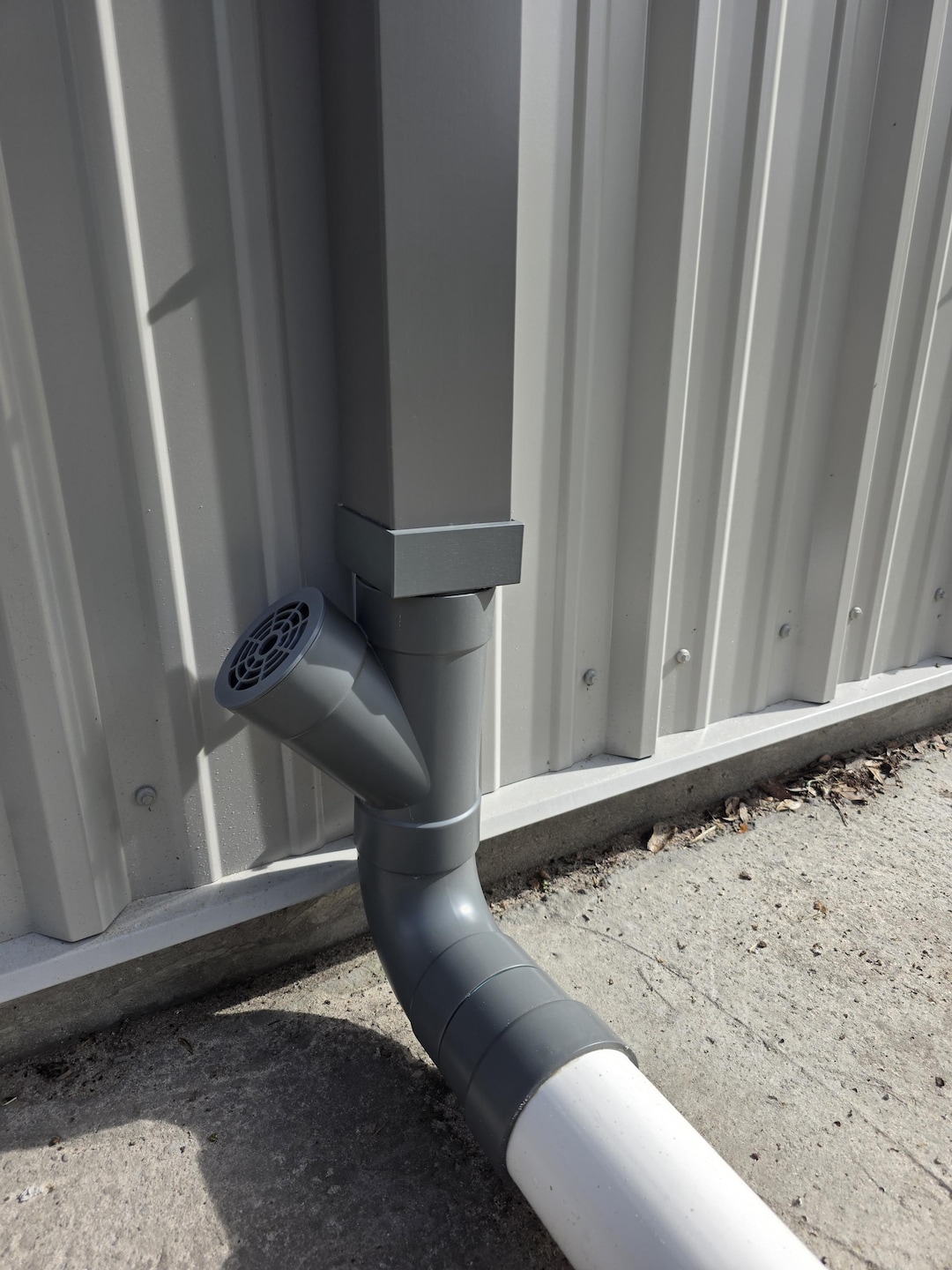Guuttern Inlet Type R Transition Commercial Metal Building Gutter Downspout Transition Adapter (3.5x4 ...