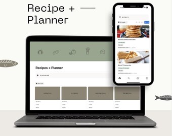 Receta + Planificador / Plantilla de Notion