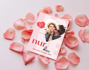 Personalized Card Set | Canva Card Template Set (5 Designs) | For Valentine's Day, Birthdays, Engagements, Father's Day, Mother's Day, and more.