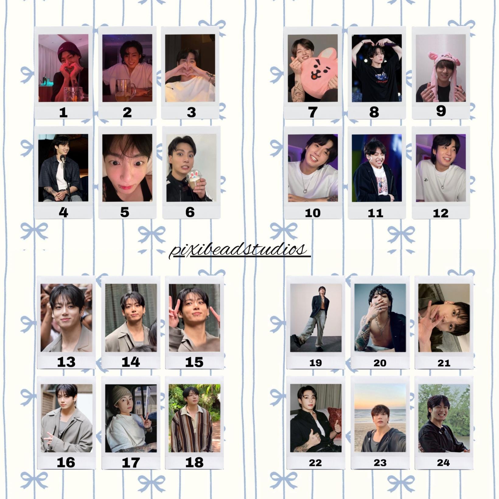 BTS Jungkook Polaroids :) | JK - Etsy