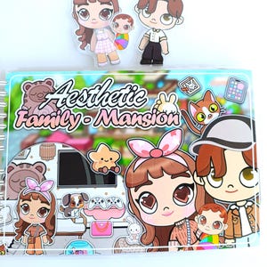 Interactive Family Mansion Quiet Book: Velcro Play, Fine Motor Skills