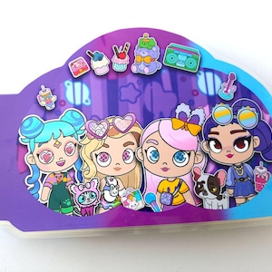 Velcro Dollhouse Busy Book: Fashion Dolls, Pets & Accessories - Montessori Toy