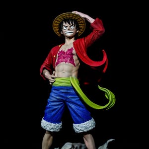 Monkey D Luffy Statue | One Piece Fan Art Figure ~30cm | Straw Hat Pirate King