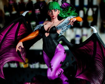 Morrigan Aensland Statue | Darkstalkers Fan Art Figure ~30cm | Succubus Collectible