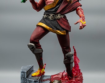Estatua de Zagreus / Figura de fan art del juego Hades ~30 cm / Príncipe del Inframundo