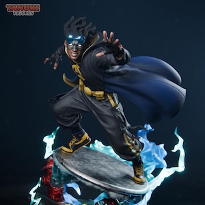 Statische Schock Statue | DC Comics Fan Art Figur ~30 cm | Meilenstein Held