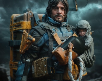 Estatua de Sam Porter Bridges – Figura coleccionable de Death Stranding