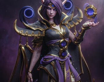 Xal'atath - Statue World of Warcraft 30 cm - Kit garage en résine - Figurine de collection