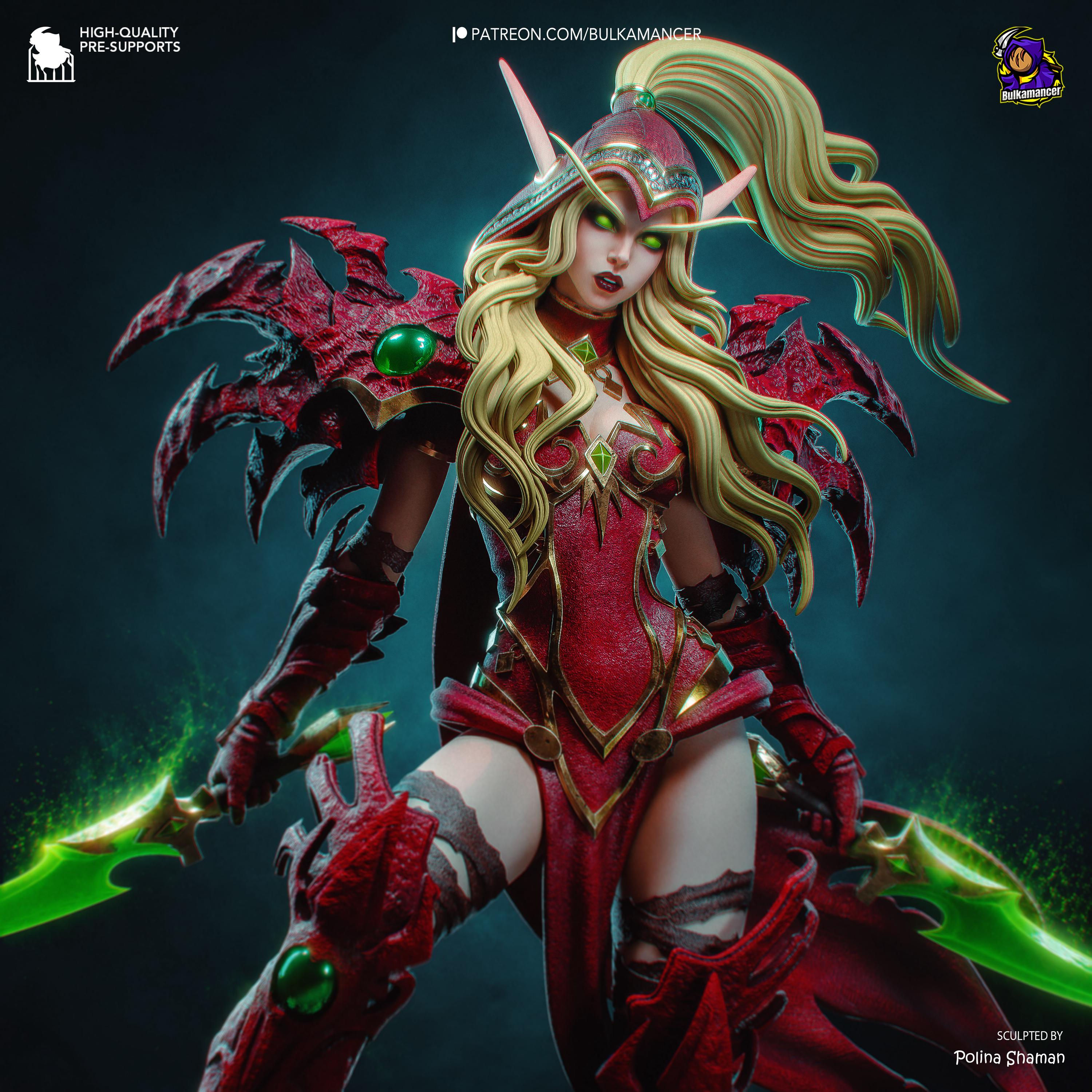 Warcraft Elf Figure - Etsy