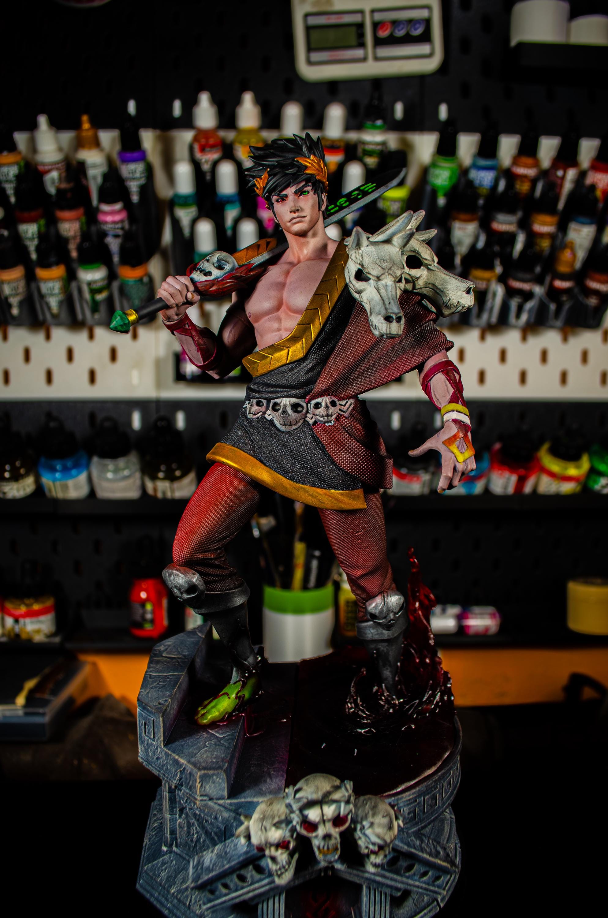 Zagreus Statue | Hades Game Fan Art Figure ~30cm | Underworld