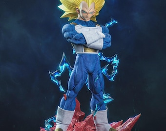 Estatua de Vegeta SSJ3 / Figura de fan art de Dragon Ball ~30 cm / Príncipe Saiyan coleccionable