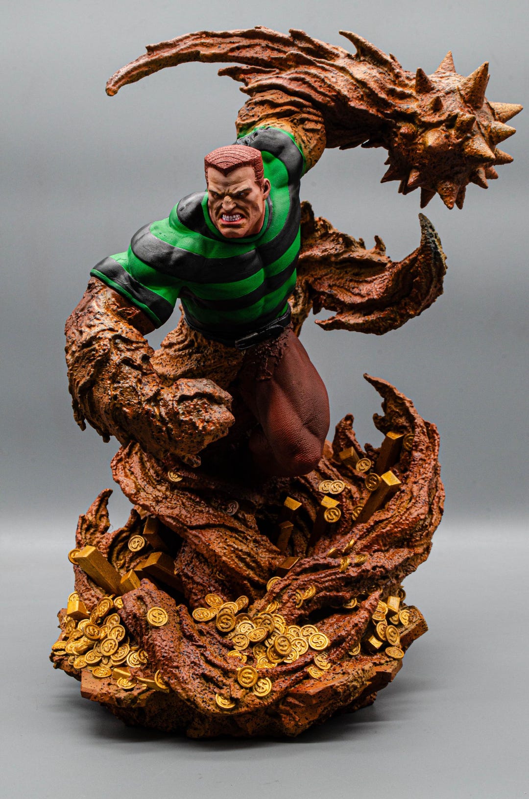 サンドマン像｜スパイダーマンファンアートフィギュア～30cm｜マーベル