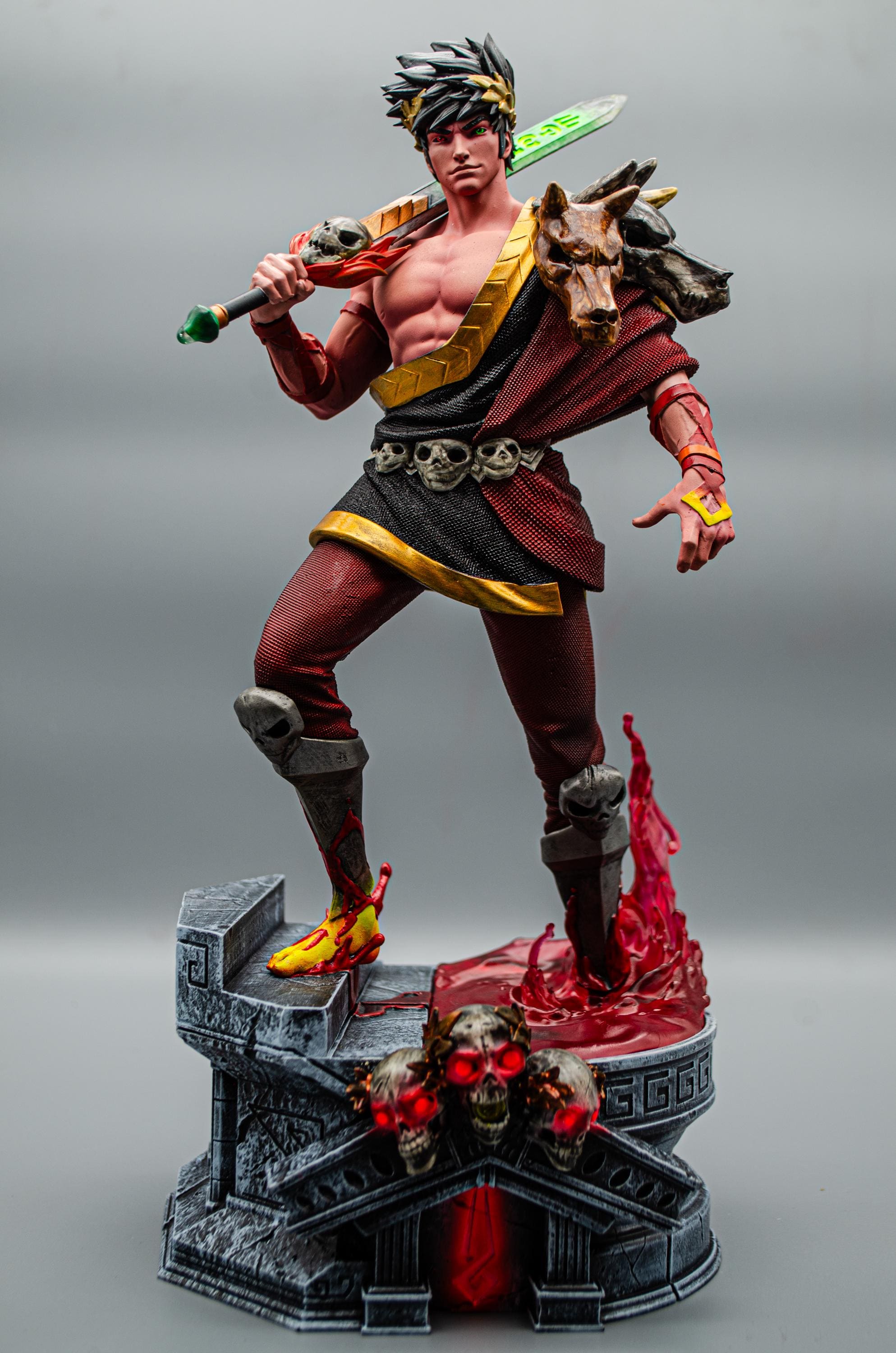Zagreus Statue | Hades Game Fan Art Figure ~30cm | Underworld