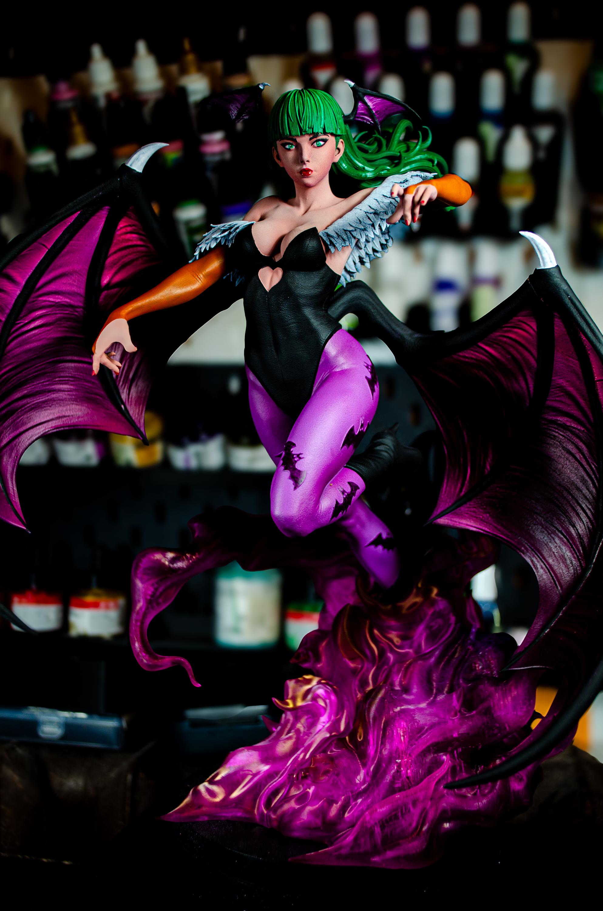 Morrigan Darkstalkers Figure - Etsy
