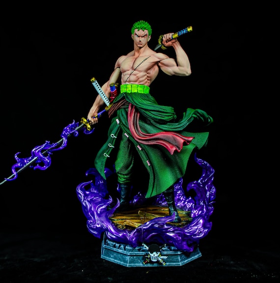 ロロノア・ゾロ像 | ワンピースファンアートフィギュア 約30cm | 三刀