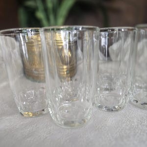 Vintage Fluted Juice Glasses - Set of 7 Mid-Century