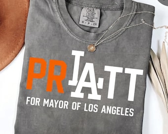 Pratt for Mayor Los Angeles 2026 Comfort Colors® Shirt , Spencer Pratt Speidi Tee, Political Parody Graphic T Shirt LA Election Fan Gift