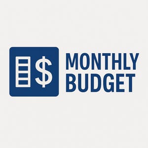 Monthly Budget Spreadsheet | Excel Budget Planner | Personal Finance Tracker | Easy‑to‑Use Digital Budget Template